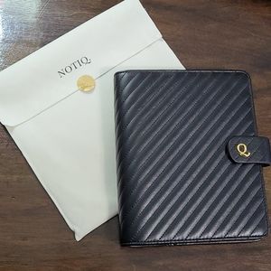 Notiq A5 Quilted Vegan Leather Ring Planner